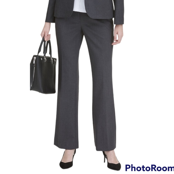 CALVIN KLEIN MODERN-FIT TROUSERS, CHARCOAL GREY 4 - Picture 1 of 10